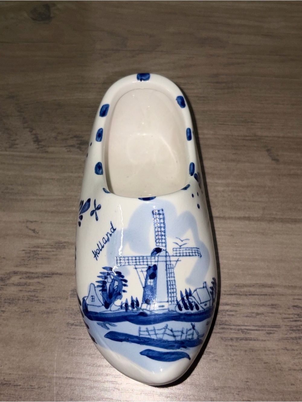 🆕💜 Delft Blue Miniature Dutch Clog Shoe Windmill Holland Ceramic Collectible